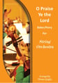 O Praise Ye the Lord Orchestra sheet music cover